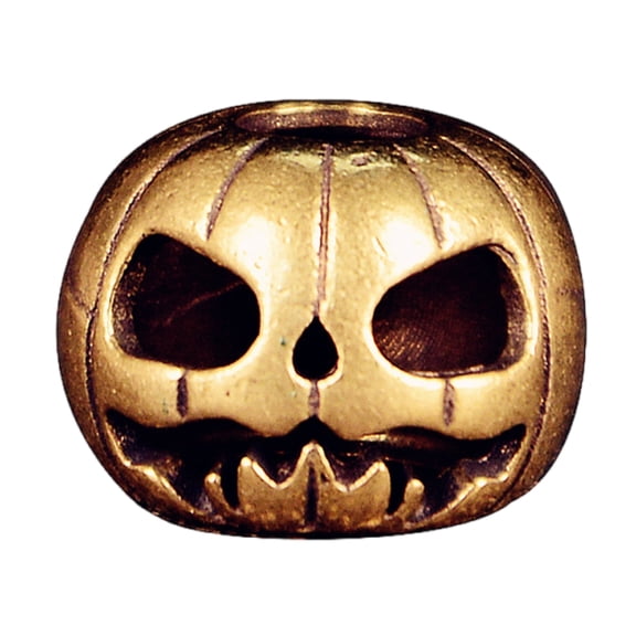 ROZYARD Brass Artistic Pumpkin Beads for Creative DIY and Crafting Lanyard Activity