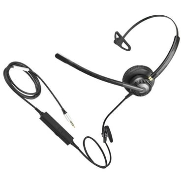 ROZYARD CF71 Single ear Headset Phone Noise Canceling and Comfortable Fit for Customer Service Telemarketing Headset