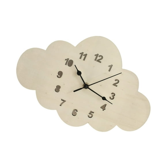 ROZYARD Cartoon Cloud Quiet Wall Clock Accurate Timekeeping For Kids Room Decors
