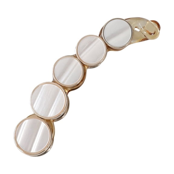 ROZYARD Clear Acrylic Barrette For Updos And Braids Gentle On Fine Hair Styling