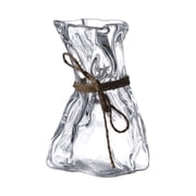ROZYARD Clear Glass Flower Vase Pleating Cocktails Glasses Thick Bottom Large Glass Vase