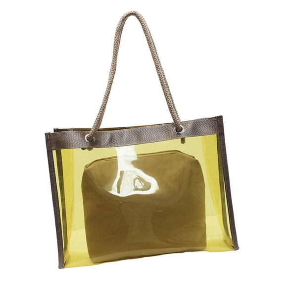 ROZYARD Clear PVC Bag Large Capacity Practical Shoulder Bags Handbag For Daily Use