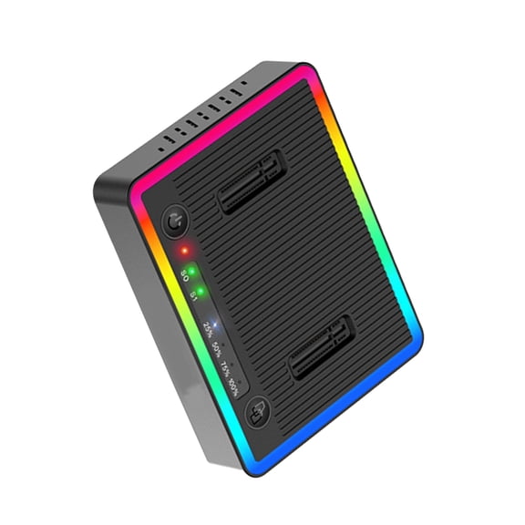 ROZYARD Color M.2 NVMe Solid Disk Duplicator 2 Slot Vertical Reader Docking Base 2 Slot