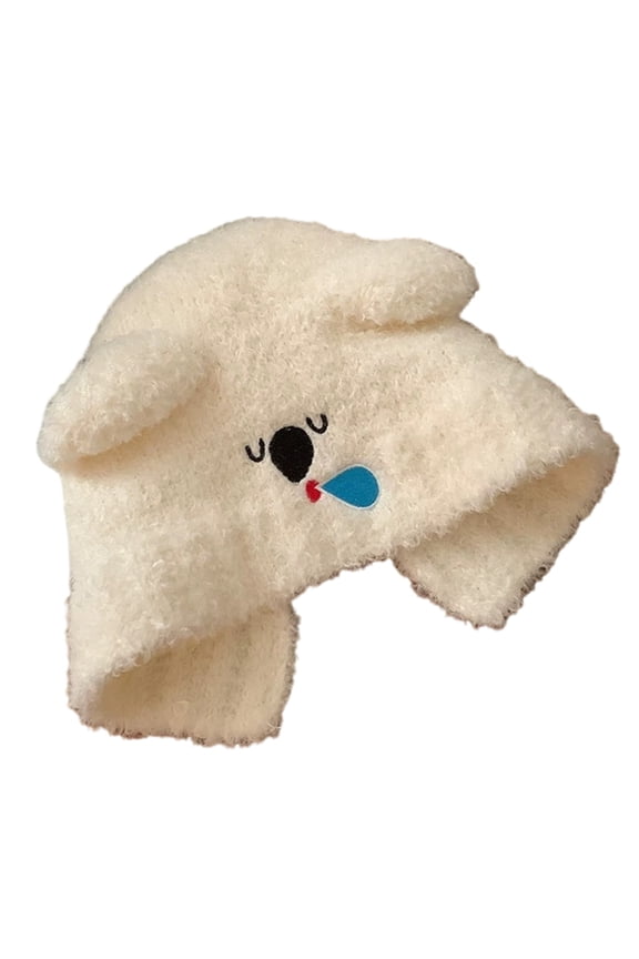 Colorful Knitted Hat Unisex Ear Flap Hat Softable Warm Hat Girls Party