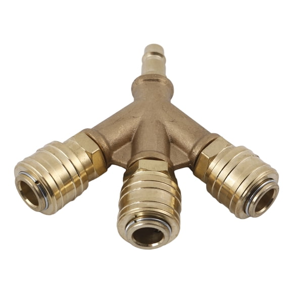 1/4 Inch Air Hose Quick Coupling Distributor Compressed Air Distributor 3-Way