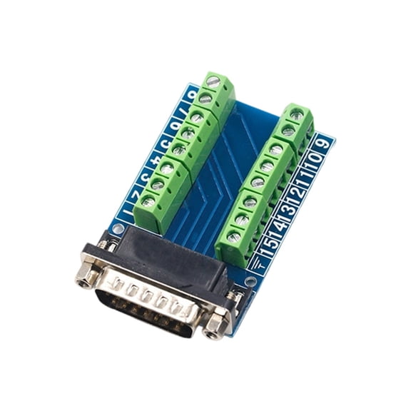 ROZYARD DB15 Port To Terminals Block Adapter 15Pin VGA DB15 Breakouts Connectors Board