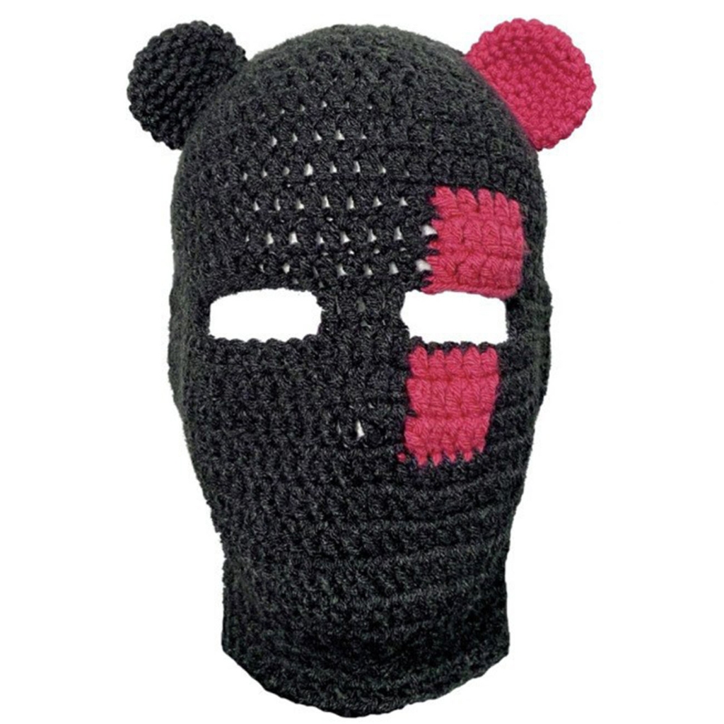 ROZYARD Daily Balaclava Neck Protect Hat Cute Bear Ear Windproof Hat for Winter