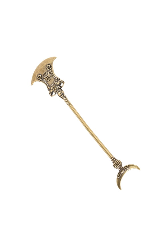 Decorative Snake Spear Key Accessory from Classical Literature Brass Metal