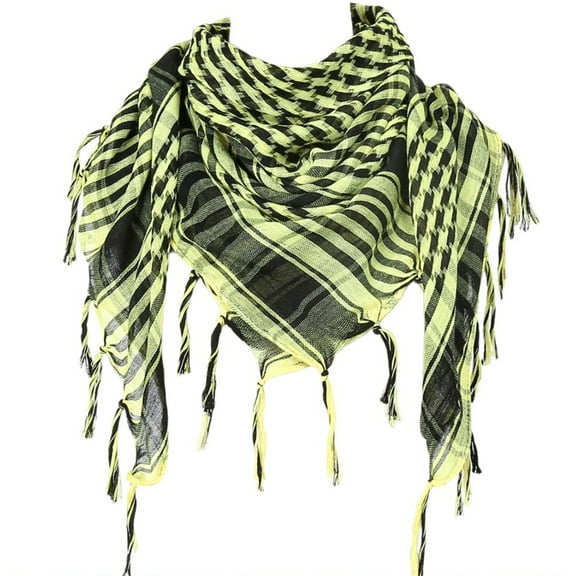 ROZYARD Desert Shemagh Scarf Soft Fringed Arab Headscarf Unisex Keffiyeh Bandana Unisex Headwrap Arabian Scarf Head Covering