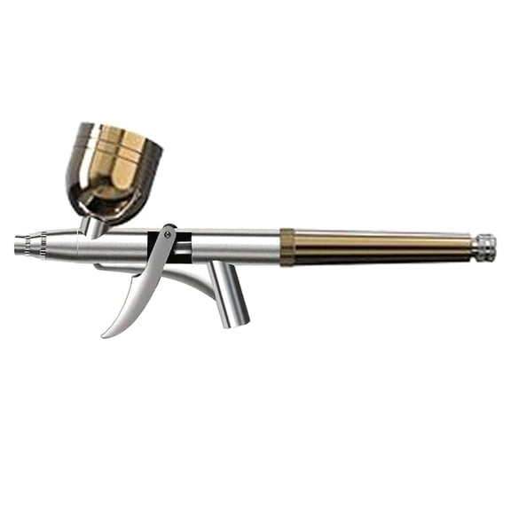 ROZYARD Double Action Airbrush Kit Stainless Steel Sprays Guns For Painting Nail Art Crafts
