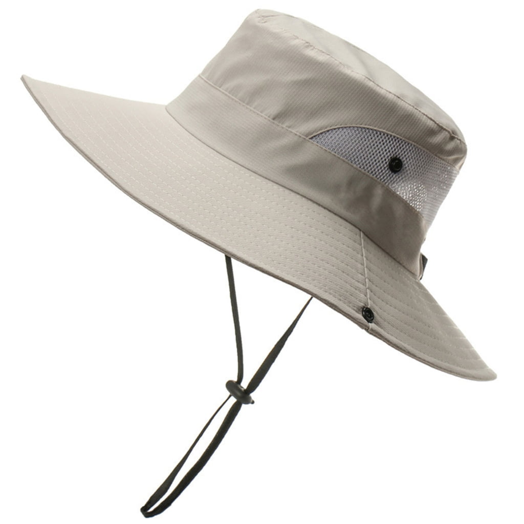 Hat With Drawstring ROZYARD Drawstring Bucket Hat Sun Hat Fishing Hiking Hat Sunproof ...