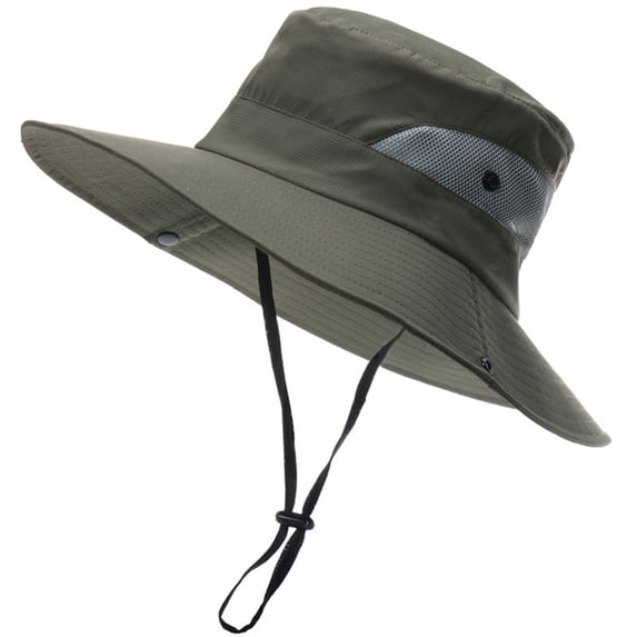 ROZYARD Drawstring Bucket Hat Sun Hat Fishing Hiking Hat Sunproof ...