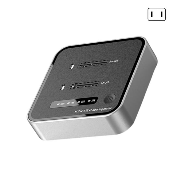 ROZYARD Efficient NVMe Solid disk Copier For Double Bay Duplicator 20Gbps Quick Cloning Dock Data Backup Support 2230-22110