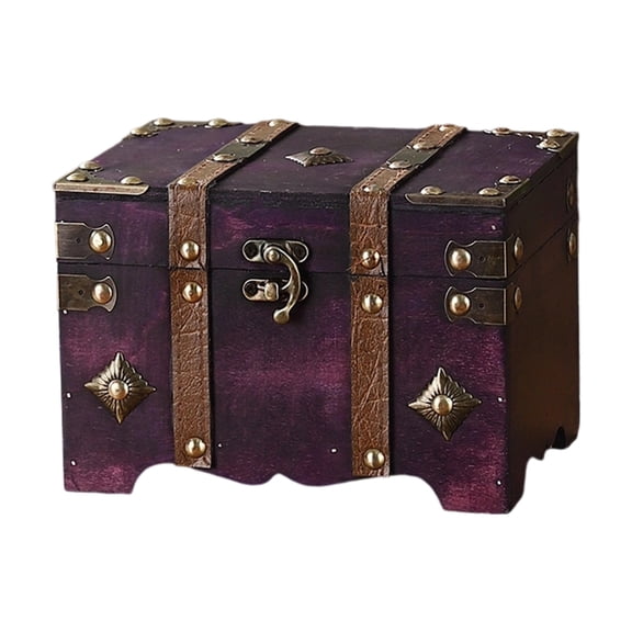 ROZYARD Elegant Old Styles Wood Storage Trunk for Collectors and Enthusiasts