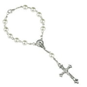 ROZYARD Elegant Pearl Bead Baby Baptism Gifts Rosary Bracelets Christening Party Favor