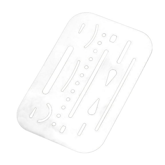 Stainless Steel Drafting Tool Eraser Shield Craft Stencils for Engineering