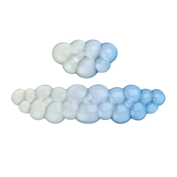 ROZYARD Ergonomic Keyboard Wrist Rest And Mouse Pad Cooling Gel Cloud Shape Slip Proof