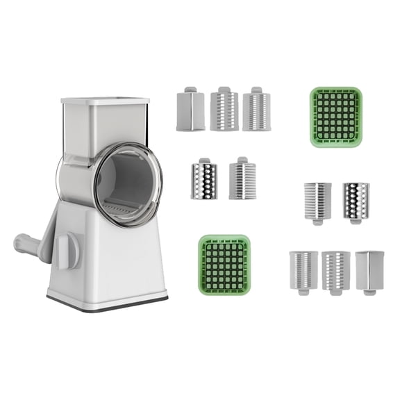 ROZYARD Ergonomic Rotary Food Grater Steel Vegetable Slicers Quick Cleaning Design
