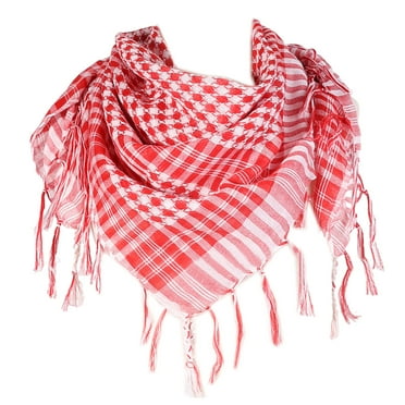 ROZYARD Ethnic Keffiyeh Head Scarf Shemagh Scarf Arabian Head Cover Dustproof Headwrap