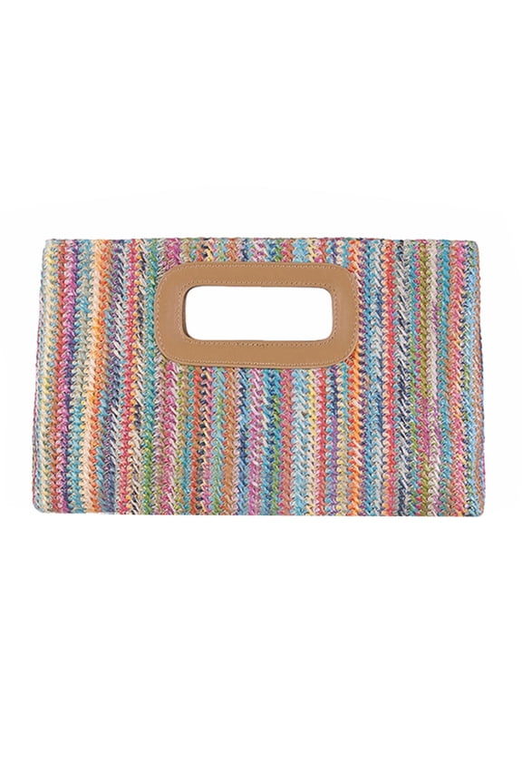 Evening Clutch Purse Handbag Straw Shoulder Crossbody Bag Summer Beach Bags