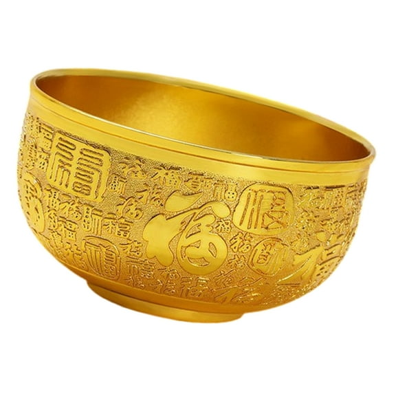ROZYARD Fengshui Metal Craft Prosperity Bowl Home Office Decors for Elegant Interior