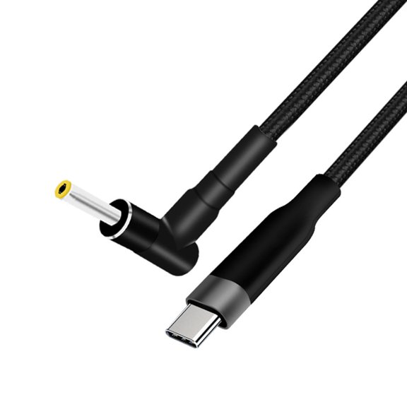 ROZYARD Flexible Braided USB C to DC5.5mmx1.7mm Power Cable for Laptops 20V 5A Charging