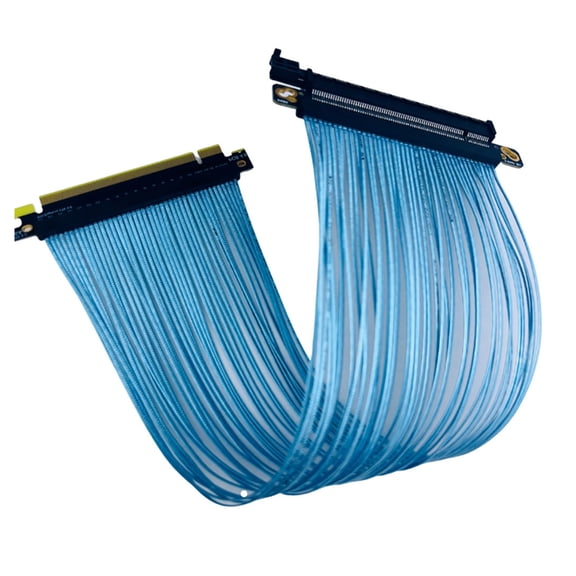 ROZYARD Flexible PCIE4.0 X16 Risers Cable Extension Cable Gold Contact for AI Server3090