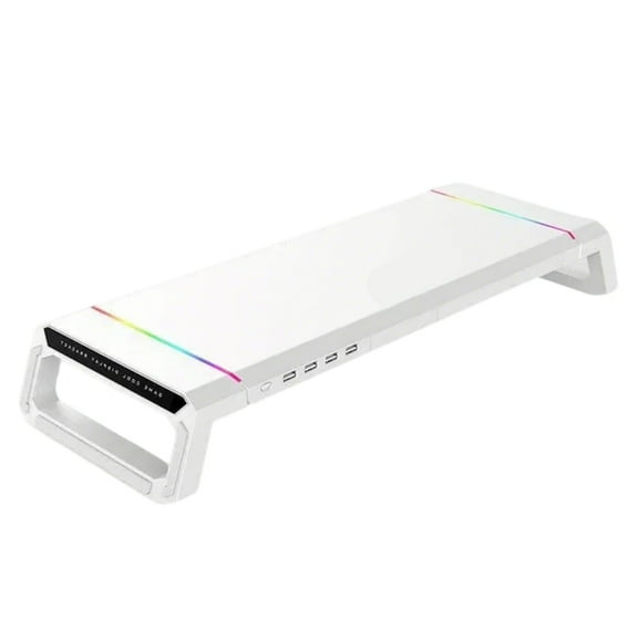 ROZYARD Foldable Computer Monitors Stand with USB Port Drawer Desktop Organizers