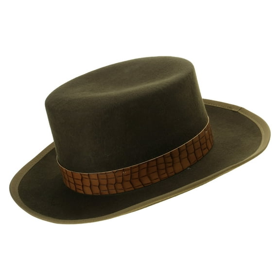 ROZYARD Gentlemen Western Fedora for Men Women Unisex Wear Vintage Top Hat Wool