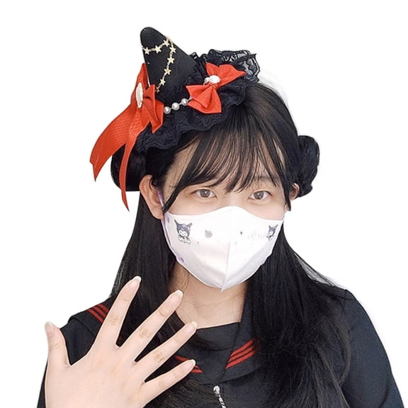 ROZYARD Goth Witch Hat Headband Witch Hat Hair Clip Witch Hat Fascinators For Women HeadPiece Witch Hat Hair Clip Witch Hat Fascinator Headband