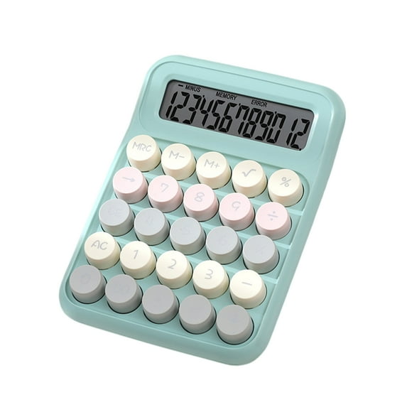 ROZYARD Handheld Mechanical Calculator with 12 Digit Large LCD Display Big Buttons