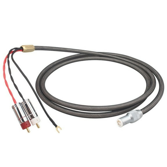 ROZYARD Heavy Duty Extension Cable Hifi Silver Plated Tonearm Cable Record Sound Silver Plated Phonograph with Ground Wire