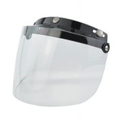 ROZYARD Helmet Visor Open Face Motorcycle Helmets Visor 3-Snap Helmet Windshield Shield-