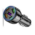 thumbnail image 1 of ROZYARD High Speed 75W Car Charger with 3xUSB and 2xType C Port for Multiple Devices, 1 of 10
