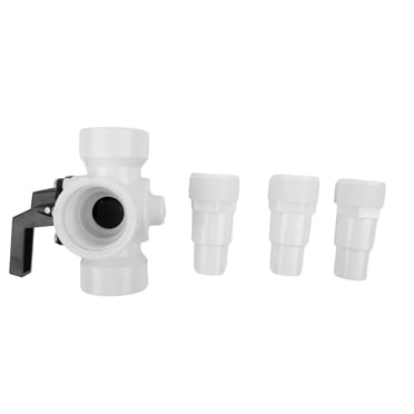 Figatia Swimming Pool Diverter Valve, 1 1/2 Inch 3 Way, Positive Seal