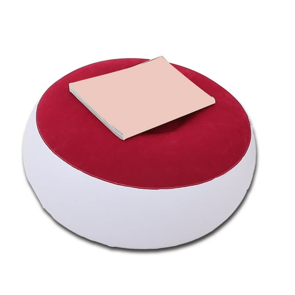 ROZYARD Inflatable Flocks Stool Ottoman With Antislip Base For Outdoor Camping Use