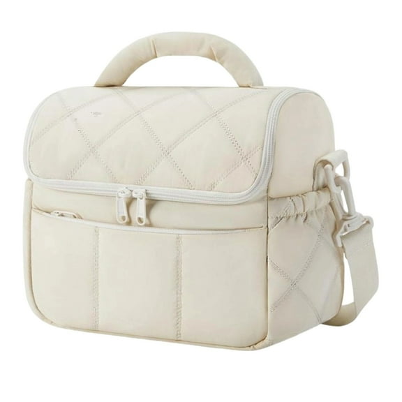 ROZYARD Insulated Lunch Bag Leakproof Ice Pack Pocket Crossbody Handle Soft Fabric