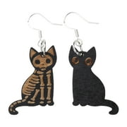 ROZYARD Jewelry Black Cats Dangle Earrings for Cat Earrings Accessor