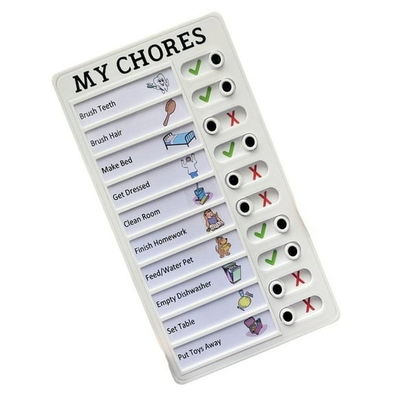 ROZYARD Kids Daily Routine Chart Daily Chore Chart Educational Visual Schedule Board