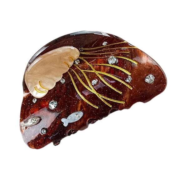 ROZYARD Marine Theme Hair Claw Hair Styling Accessory Acrylic Hair Clamp For Ponytails