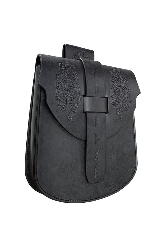 Medieval Belt Bag Coin Purse Phone Bag Vintage Embossed Waist Pouches