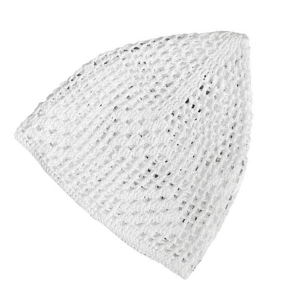 ROZYARD Men Crochet Abaya Prayer Hat Traditional Indian Kufi Bonnet Hat Turban Hat