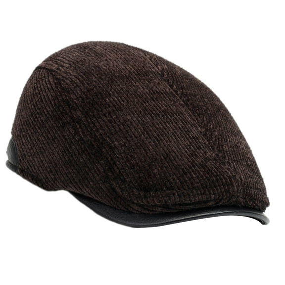 ROZYARD Men's Wool Beret Hat British Long Brims Hat Comfortable Fashion Warm Hat