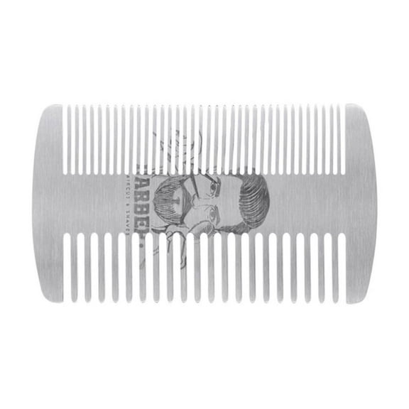 ROZYARD Metal Beard Hair Comb Slimline Stainless Steel Construction Static Control