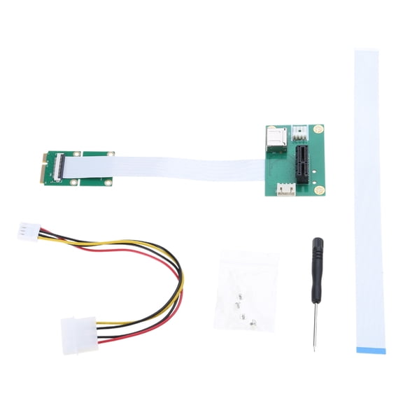 ROZYARD Mini PCIE to PCIE 1X Extension Cable 64Gbps High Compatibility for Flexible Device Connection and Easy Installation