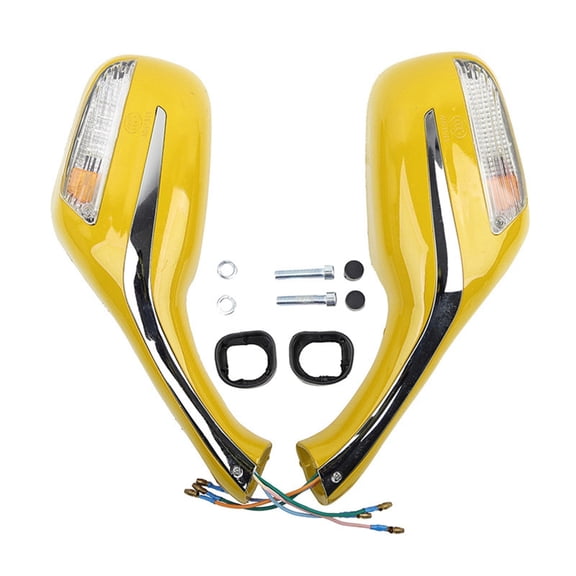 ROZYARD Motorcycle Turn Signal Rear View Side Mirrors ATV Electric Bike Modification