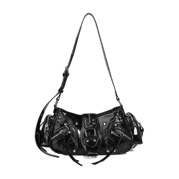 ROZYARD Multi-Pockets Armpit Bag for Women Retro Shoulder Bag PU Handbag