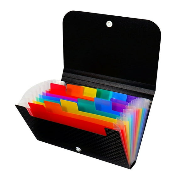 Multi-layer File Wallet Receipt Folder Financial Bills Folder for School Office
