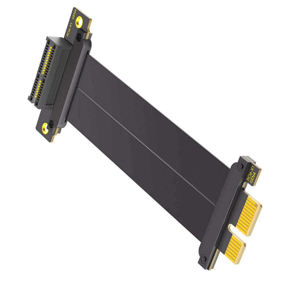 ROZYARD PCIE 1X Risers Cable 90 Degree to 180 Degree Right Angle PCIE4 ...