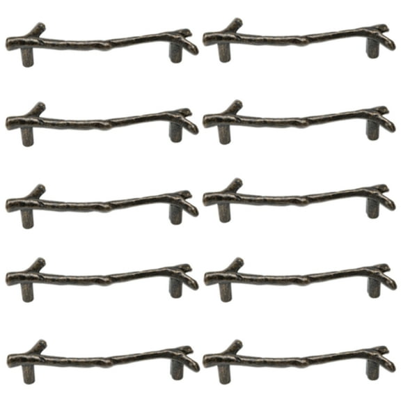 10Pieces Antique Gold Drawer Handles Door Knobs for Furniture Renovations